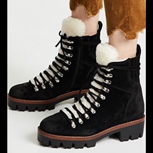 Jeffrey Campbell Culvert Sherpa Combat Boots